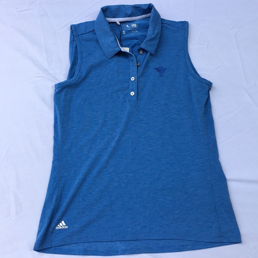 Women’s sleeveless adidas golf polo